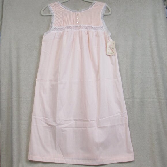 NWT Vintage BARBIZON Gown Nightgown Cottagecore Granny  Lace Rosebud Pink S - Picture 1 of 5